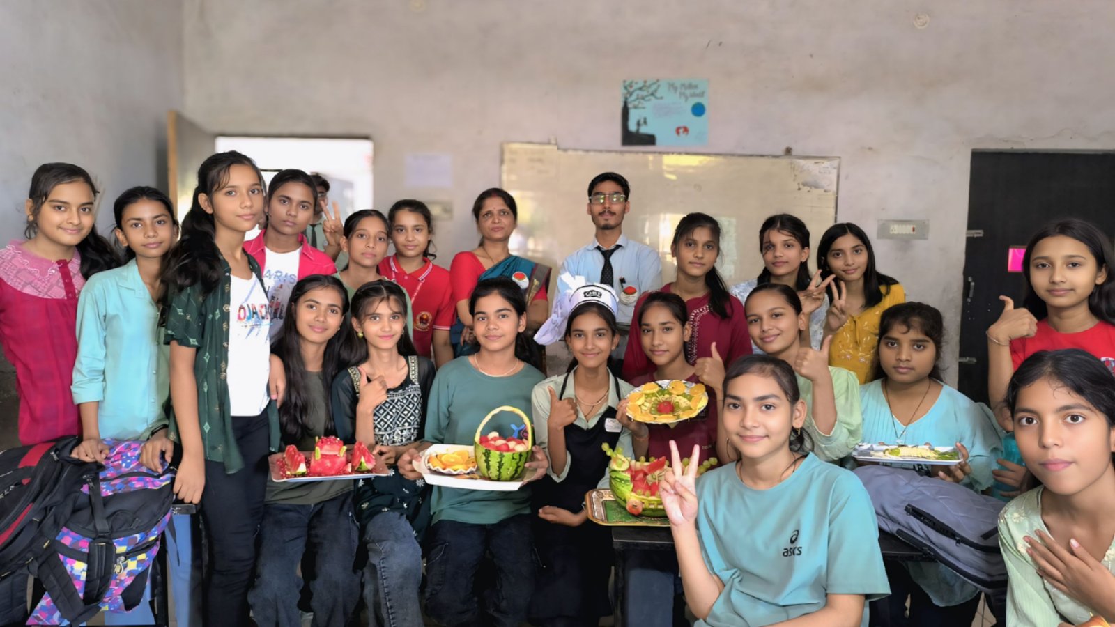 A green placeholder box