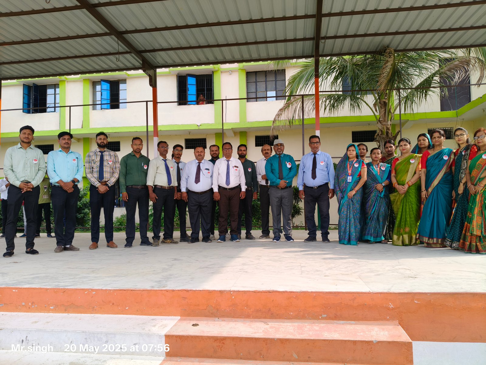 A green placeholder box