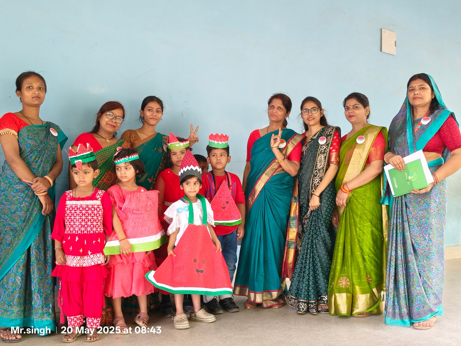 A green placeholder box