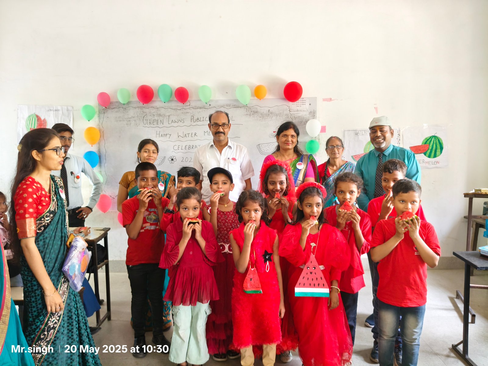 A green placeholder box